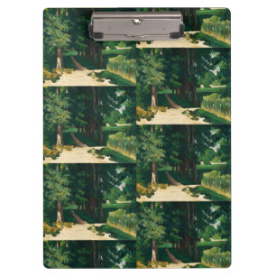 Cezanne Avenue at Jas de Bouffan Vintage Print Clipboard