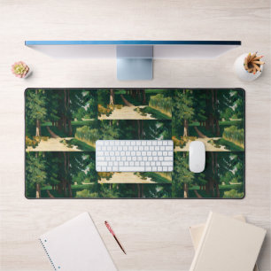 Cezanne Avenue at Jas de Bouffan Vintage Print Desk Mat