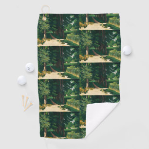 Cezanne Avenue at Jas de Bouffan Vintage Print Golf Towel