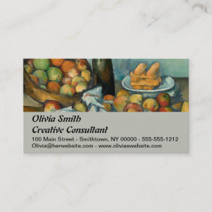 Cezanne Basket Apples Impressionism Art Business Card