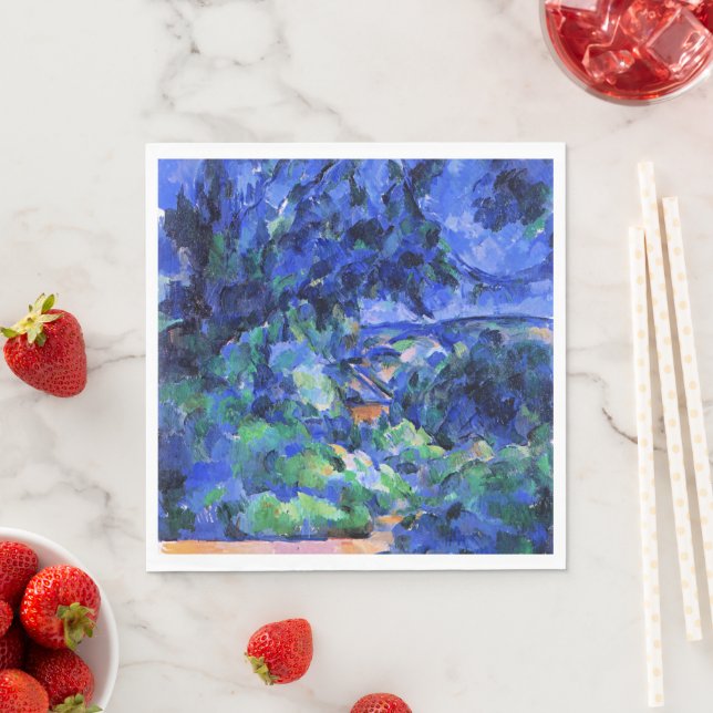 Cezanne - Blue Landscape Napkin (Insitu)