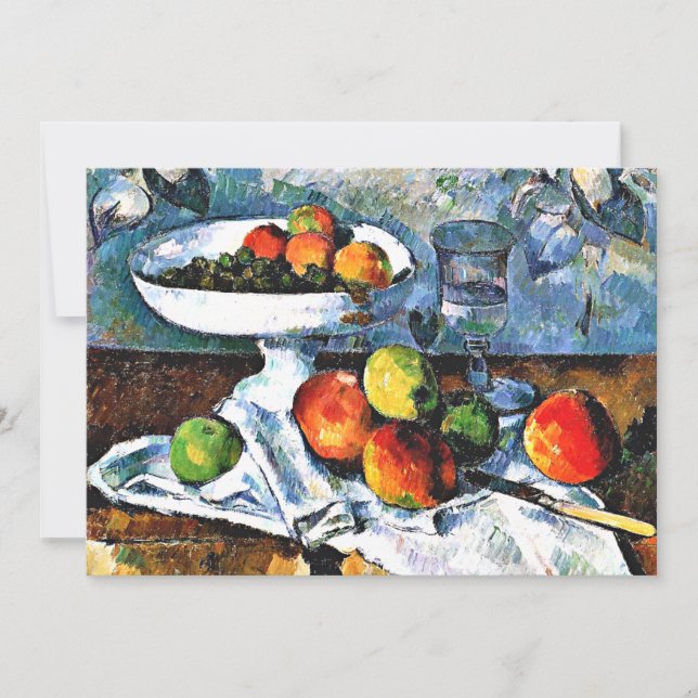 Cezanne - Compotier, Glass and Apple Card (Front)