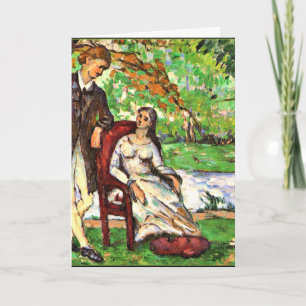 Cezanne — Couple in a Garden Card
