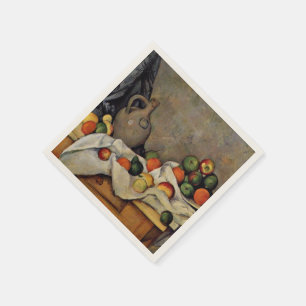 Cezanne - Curtain, Jug and Fruit, Napkin