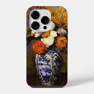 Cezanne - Dahlias in a Delft Vase iPhone 14 Pro Case