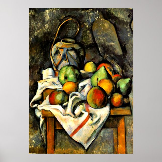 Cezanne - Ginger Jar and Fruit Poster (Front)