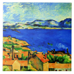 Cezanne - Gulf of Marseille Ceramic Tile