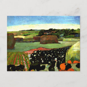 Cezanne - Haystacks in Brittany Postcard