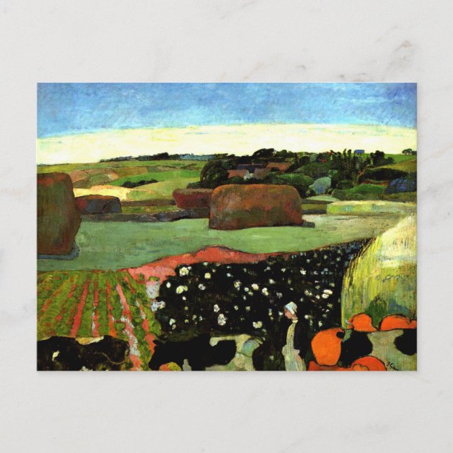 Cezanne - Haystacks in Brittany Postcard (Front)
