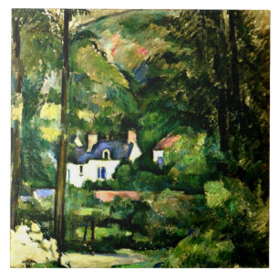 Cezanne - Houses in the Greenery, 1881, Ceramic Tile