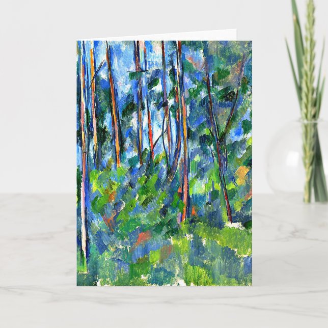 Cezanne - In the Woods -1898 Card (Front)