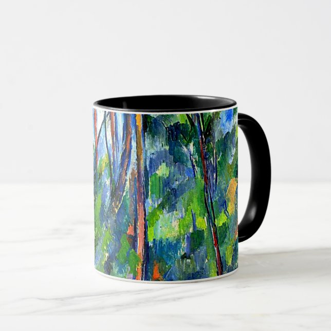 Cezanne - In the Woods, famous painting Mug (Front Right)