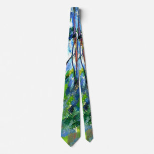 Cezanne - In the Woods, famous painting Tie
