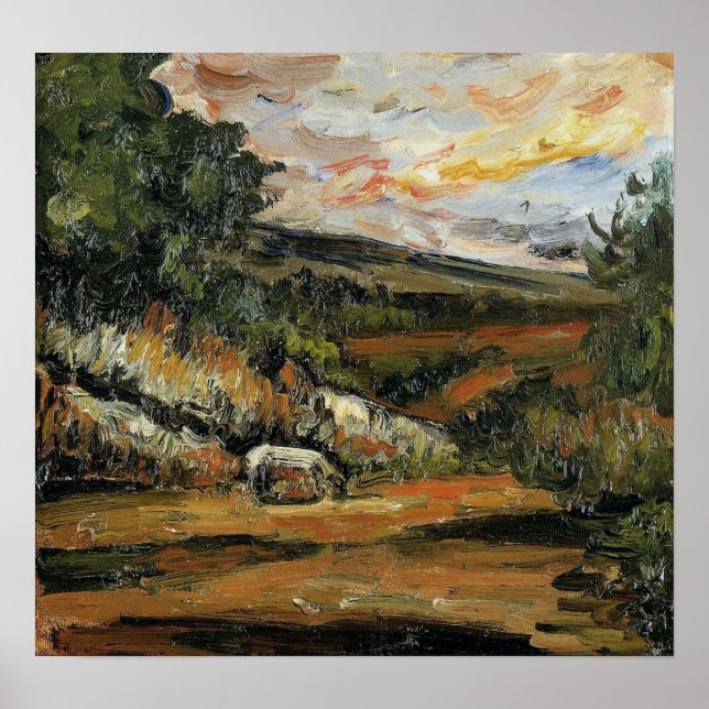 Cézanne - Landscape, 1865 Poster (Front)