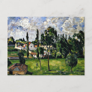 Cezanne - Landscape with Waterline Postcard