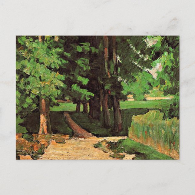 Cezanne - Lane of Chestnut Trees Postcard (Front)