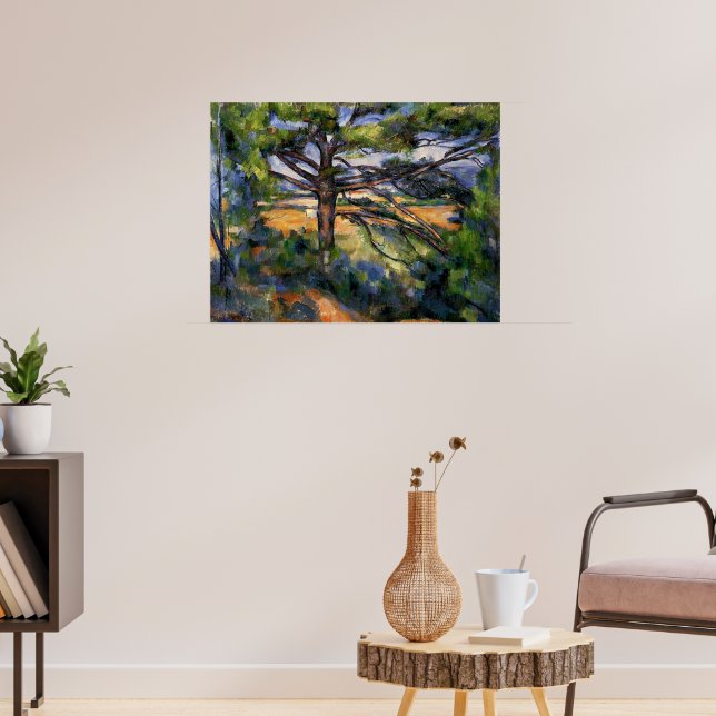 Cezanne - Large Pine and Red Earth Poster (Living Room 3)