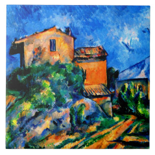 Cezanne - Maison Maria with a View of Chateau Noir Ceramic Tile