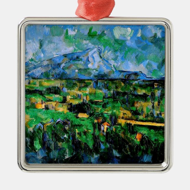 Cezanne - Mont Sainte Victoire, Metal Ornament (Front)
