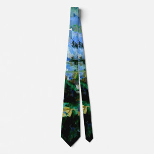 Cezanne - Mont Sainte-Victoire seen from Les Lauve Tie