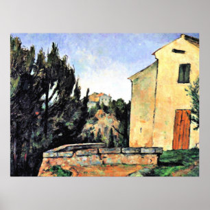 Cezanne painting, The Abandoned House Poster