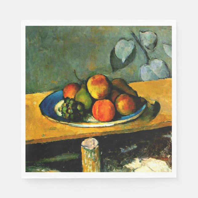 Cezanne - Peaches, Pears and Grapes Napkin (Front)