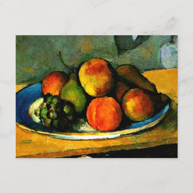 Cezanne - Peaches, Pears and Grapes Postcard (Front)