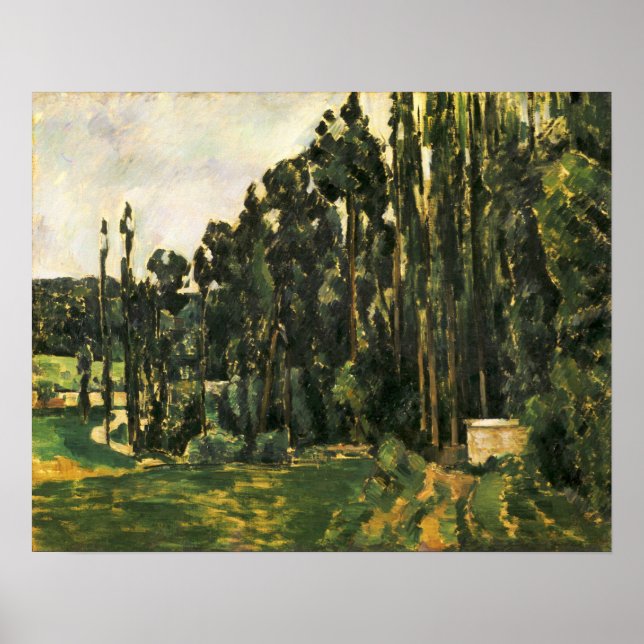 Cézanne - Poplars Poster (Front)