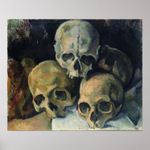 Cézanne - Pyramid Of Skulls, 1900 Poster