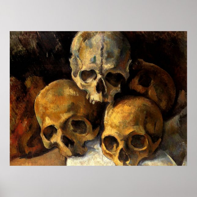 Cezanne - Pyramid of Skulls Poster (Front)