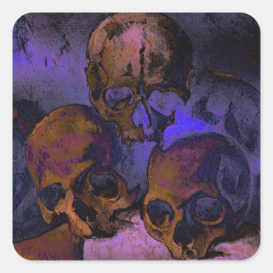 Cezanne Pyramid of Skulls Stickers