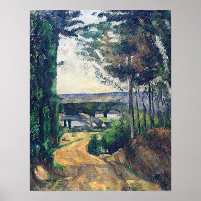 Cézanne - Road Leading To The Lake Poster (Front)