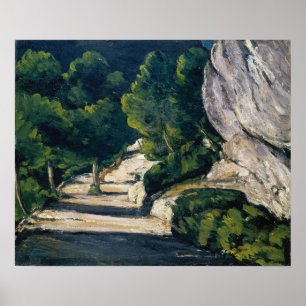 Cézanne - Road With Trees In Rocky Mountains Poster