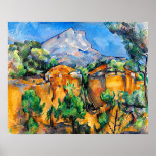 Cézanne - Sainte-Victoire Mountain, La Carriere Poster