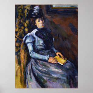 Cézanne - Seated Woman In Blue Poster