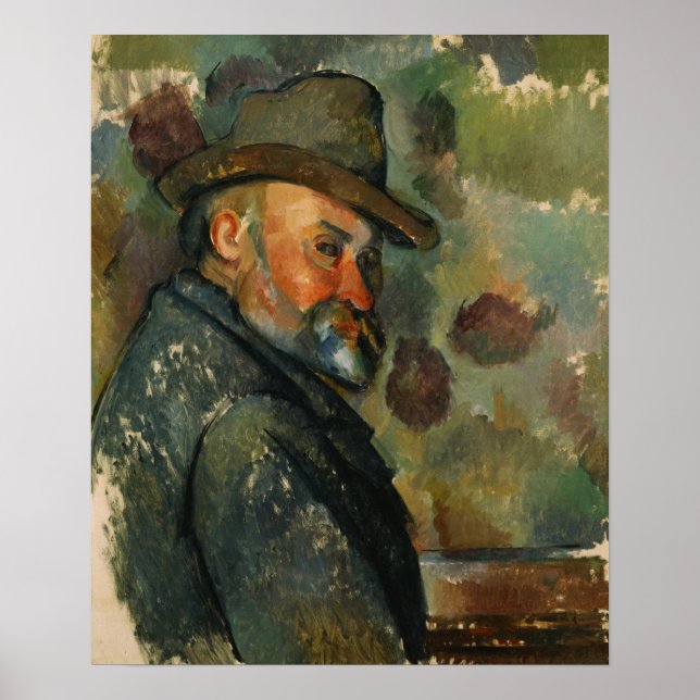 Cézanne - Self-Portrait With A Hat Poster (Front)