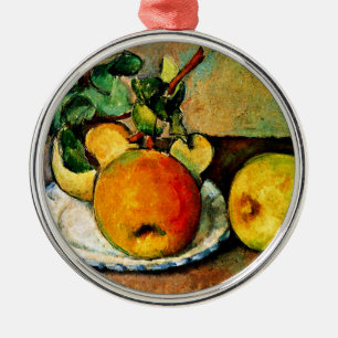 Cezanne - Still Life with Apples and Pears Metal Ornament