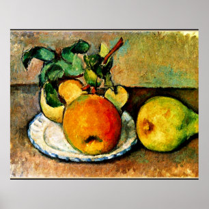 Cezanne - Still Life with Apples and Pears Poster