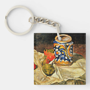 Cezanne - Still Life with Italian Earthenware Key Ring