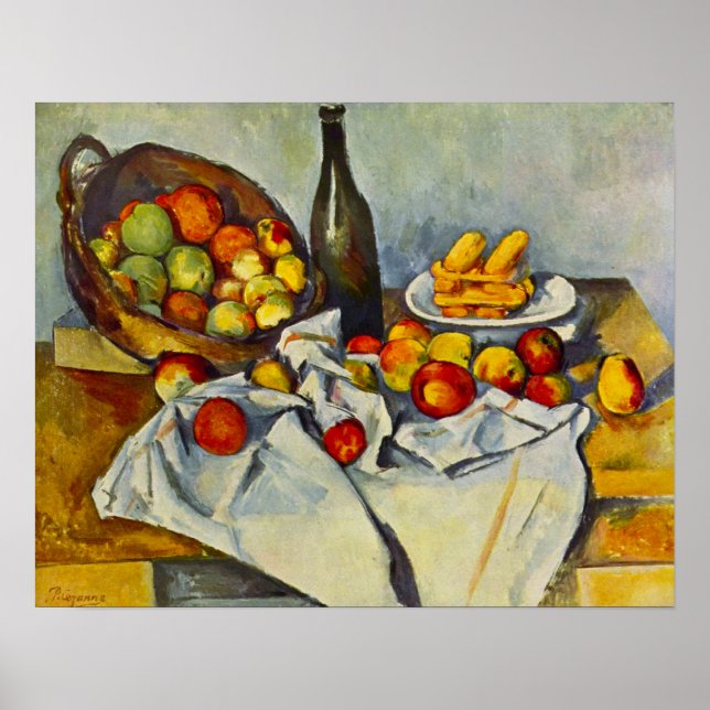 Cezanne The Basket of Apples Poster (Front)