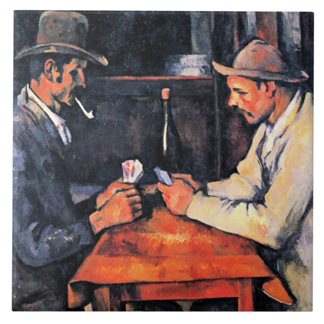Cezanne - The Card Players (2) Ceramic Tile (Front)