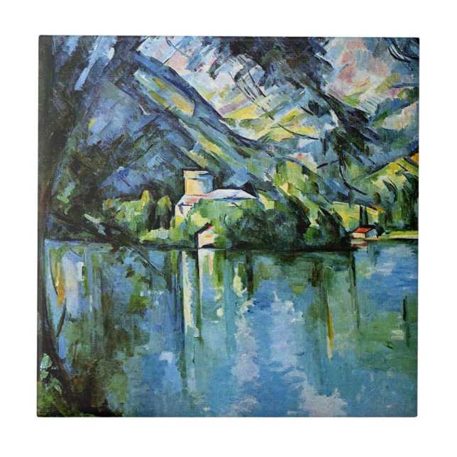 Cezanne - The Lac d'Annecy Ceramic Tile (Front)