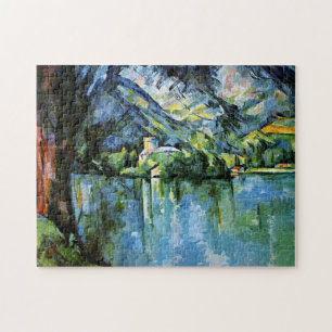 Cezanne - The Lac d'Annecy, fine art painting Jigsaw Puzzle