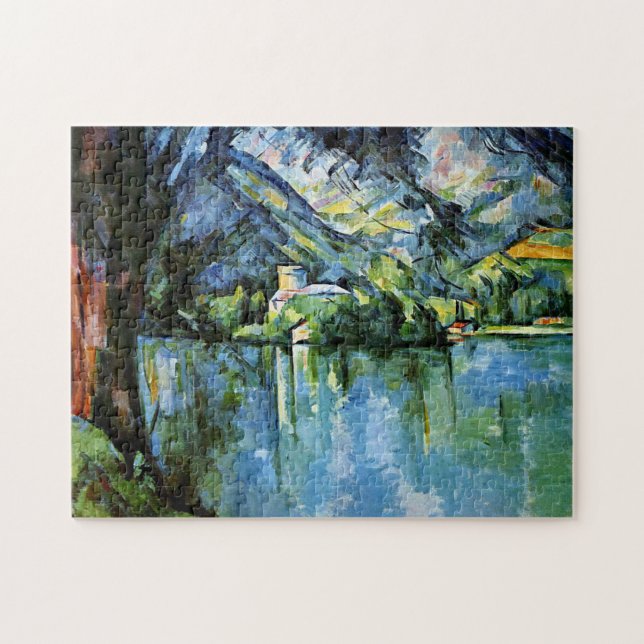 Cezanne - The Lac d'Annecy, fine art painting Jigsaw Puzzle (Horizontal)