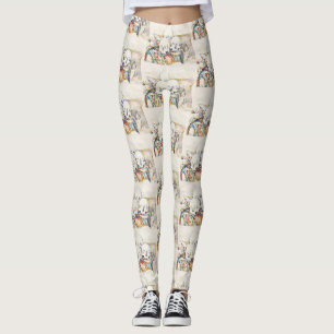 Cezanne The Three Skulls Vintage Art Poster Print Leggings