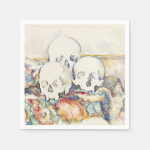 Cezanne The Three Skulls Vintage Art Poster Print Napkin
