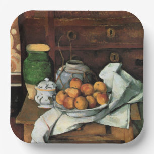 Cezanne - Vessels, Fruit and Cloth Paper Plate