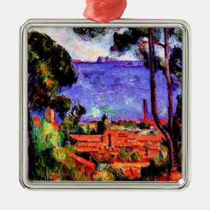 Cezanne - View through the Trees Metal Ornament
