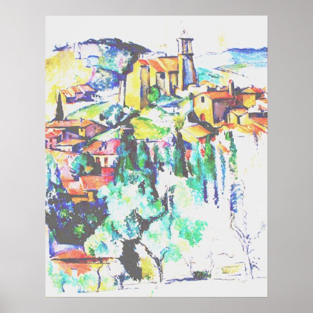 Cezanne Village at Gardanne Poster (Front)