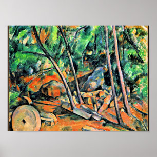 Cezanne - Woods with Millstone Poster